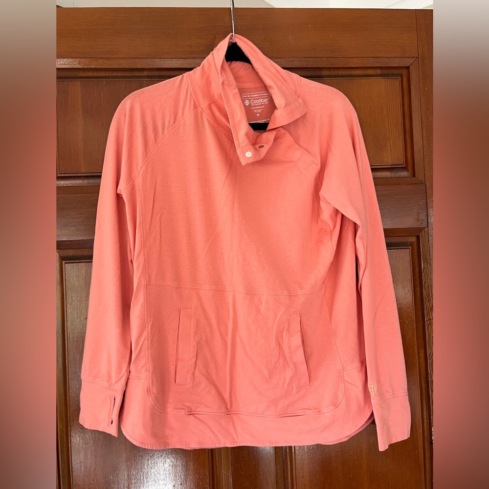 Coolibar Coral Long Sleeve Sun Protective Pullover